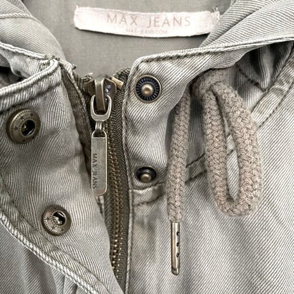 Max Jeans Drawstring Hooded Utility Jacket - Picture 7 of 11